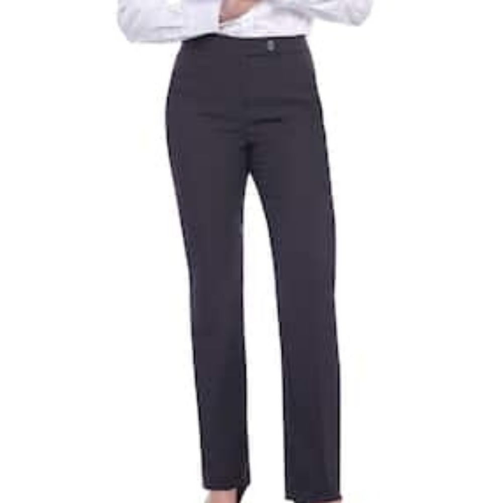 White House Black Market Legacy Fashion Flare Black Dress Pants Side Zip 00R
